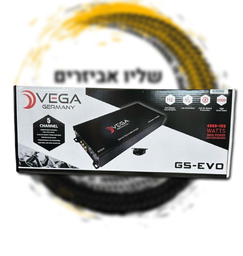 מגבר חמישה ערוצים לרכב 5650W G5-EVO vega germany עם בורר לסאב