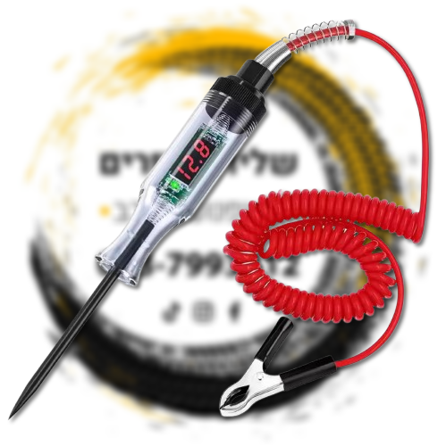 מנורת ביקורת לד מקצועית לחשמלאי רכב עם מסך תצוגת מתח V6 12V 24V